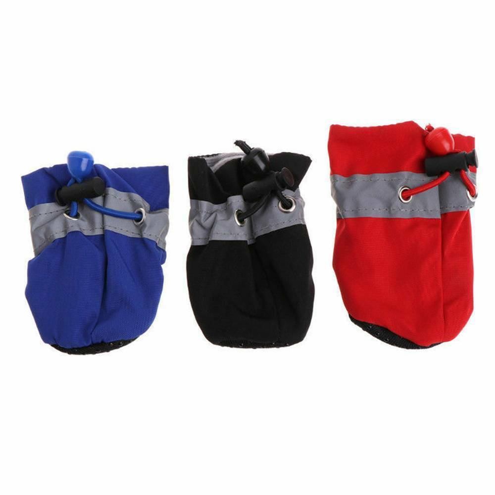 Dog's Adjustable Waterproof Socks 4 Pcs Set - Fabulous Pooch