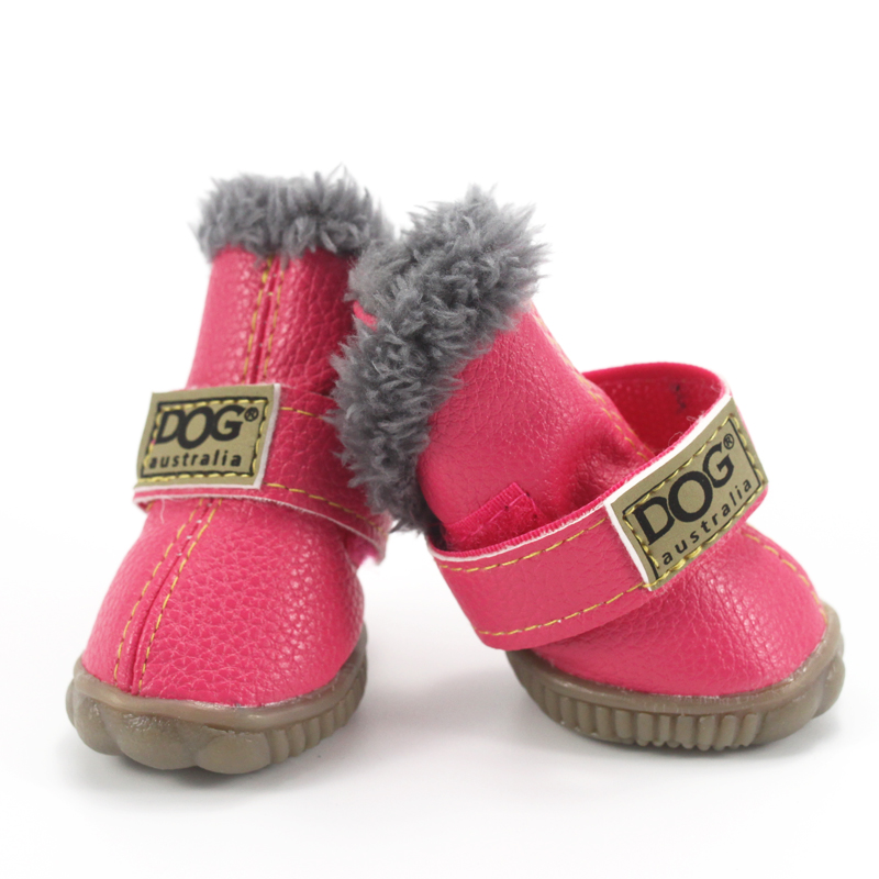 Dog's Waterproof Winter Shoes Set